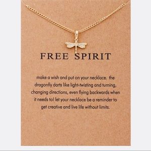 ✨Dainty gold tone Free Spirit necklace!✨